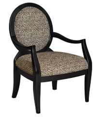 Leopard Oval Back Accent Chair - Powell Furniture - 502-622