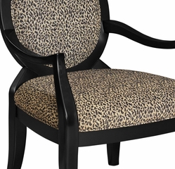 Leopard Oval Back Accent Chair - Powell Furniture - 502-622
