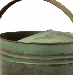 Leva Oval Verdigris Copper Watering Can - IMAX - 44086