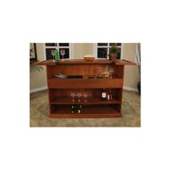 Lexington 72" Home Bar in Suede - American Hertiage - AH-600011SD