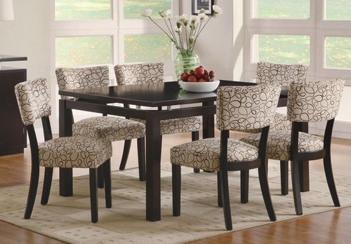 Libby 7PC Floating Top Dining Table Set - 103161