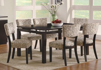 Libby 7PC Floating Top Dining Table Set - 103161