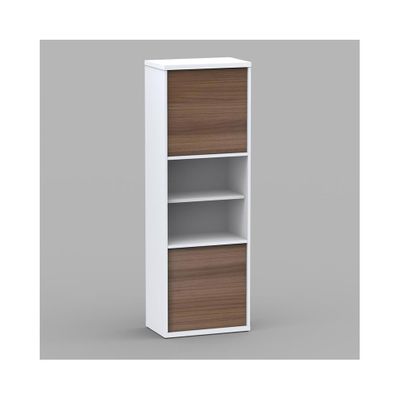 Liber-T 2 Door Bookcase with 6 Shelves - Nexera Furniture