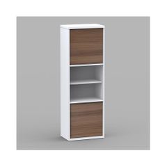 Liber-T 2 Door Bookcase with 6 Shelves - Nexera Furniture