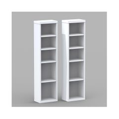 Liber-T Set of 2 CD / DVD Storage Towers - Nexera Furniture
