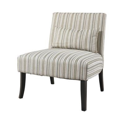 Lila Armless Chair with Striped Fabric - Powell Furniture - POWELL-528-822