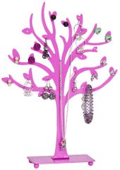 Lisa Metal Tree Jewelry Stand in Pink - 11023