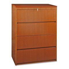 Lorell 4-Drawer Lateral Filing Cabinet in Cherry - LLR88017