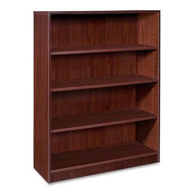 Lorell 4-Shelf Mahogany Bookcase - LLR69498