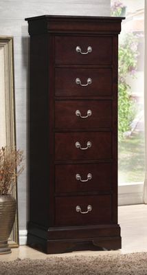 Louis Philippe Style Cappuccino Lingerie Chest - 203987N