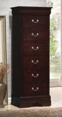 Louis Philippe Style Cappuccino Lingerie Chest - 203987N