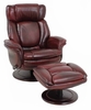 Lumina ll Pedestal Recliner in Traverse Burgundy - 158000348125