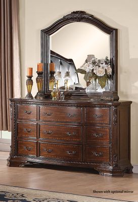 Maddison Drawer Dresser in Brown Cherry - 202263