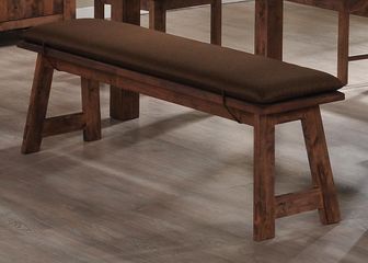 Maddox Dining Bench in Rustic Oak Brown - 103473