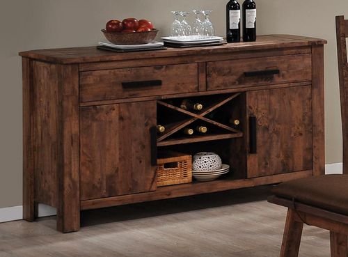 Maddox Dining Server in Rustic Oak Brown - 103475