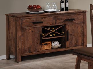 Maddox Dining Server in Rustic Oak Brown - 103475