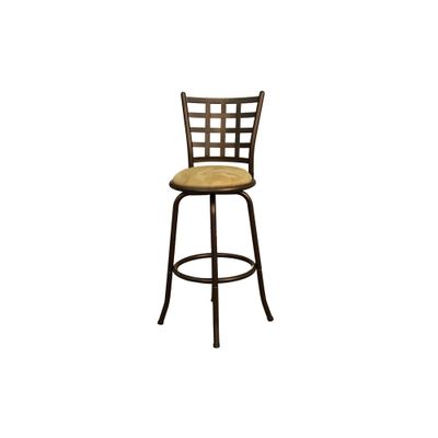 Madera Metal Stool with Camel Cushion - American Hertiage - AH-124832CC-M42