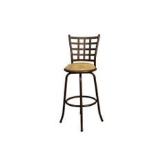Madera Metal Stool with Camel Cushion - American Hertiage - AH-124832CC-M42