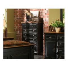 Madison 7 Drawer Chest Black and Cherry - Largo - LARGO-ST-B1251A-30