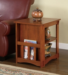 Magazine Cabinet Table - "Mission Oak" - Powell Furniture - 356