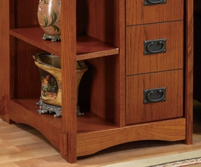 Magazine Cabinet Table - "Mission Oak" - Powell Furniture - 356