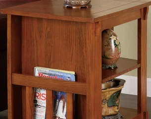 Magazine Cabinet Table - "Mission Oak" - Powell Furniture - 356