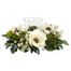 Magnolia Candelabrum Silk Flower Arrangement - Nearly Natural - 4794