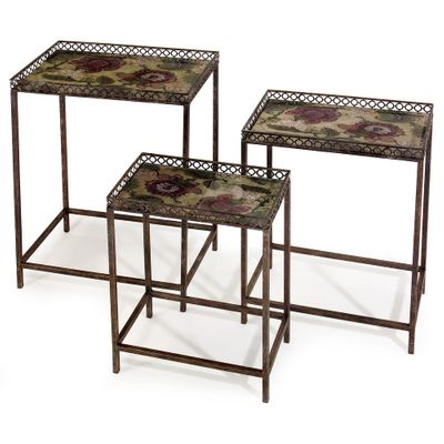 Maniera Nesting Tables (Set of 3) - IMAX - 12204-3