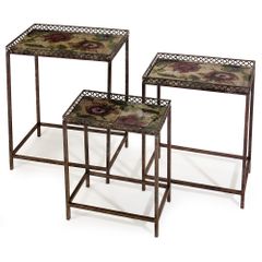 Maniera Nesting Tables (Set of 3) - IMAX - 12204-3