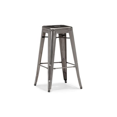Marius Bar Stool in Gun Metal - Set of 4 - Zuo