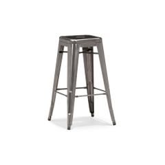 Marius Bar Stool in Gun Metal - Set of 4 - Zuo