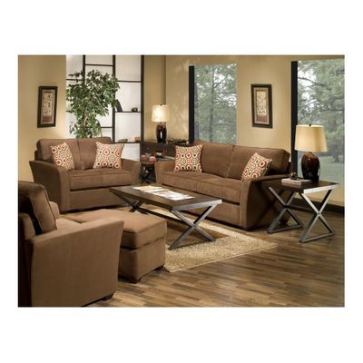 Marley 4 Piece Living Room Set Chocolate - Largo - LARGO-ST-F2200-SET