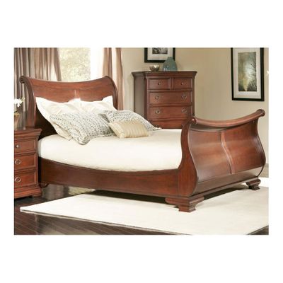 Marseille Sleigh Bed Black Cherry - Largo - LARGO-ST-B8610-SLEIGH