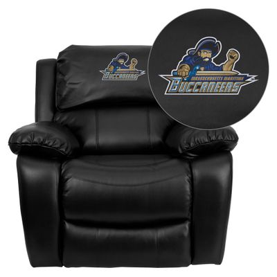 Massachusetts Maritime Academy Buccaneers Leather Rocker Recliner - MEN-DA3439-91-BK-41051-EMB-GG