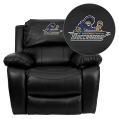 Massachusetts Maritime Academy Buccaneers Leather Rocker Recliner - MEN-DA3439-91-BK-41051-EMB-GG