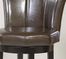 MBS-01 26" Crown Swivel Barstool in Brown Leather / Espresso - Armen Living - LCMBS01SWBABR26