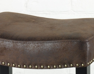 MBS-013 Tudor Backless 30" Stationary Barstool in Wrangler Brown - Armen Living - LCMBS013BAWR30