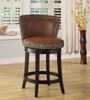 MBS-11 Lisbon 26" Swivel Barstool in Leopard Print Fabric / Espresso - Armen Living - LCMBS11SWMFAP26