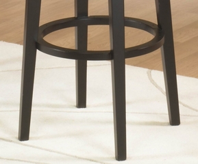 MBS-450 30" Backless Swivel Barstool in Red Leather / Espresso - Armen Living - LC450BARE30
