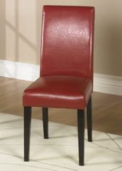 MD-014 Side Chair (Set of 2) in Red Leather - Armen Living - LCMD014SIRE-SET