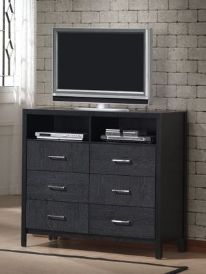 Media Chest - Grove Media Chest in Black - Coaster - 201656