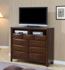 Media Chest - Hillary Media Chest in Warm Brown - Coaster - 200648