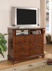 Media Chest - Isabella Media Chest in Oak - Coaster - 200517