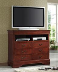 Media Chest - Louis Philippe Media Chest in Cherry - Coaster - 200436