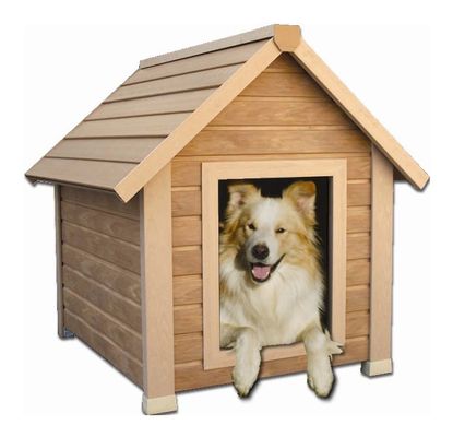 Medium Size Bunkhouse Style Dog House in Natural Cedar - NewAgeGarden - ECOH101M