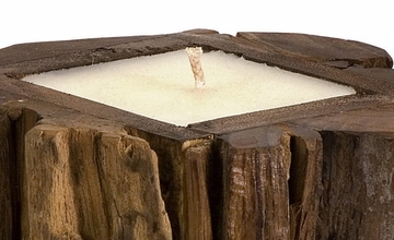 Medium Teakwood Candle - IMAX - 51367