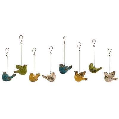 Mercade Small Assorted Birds - Set of 8 - IMAX - 40156-8