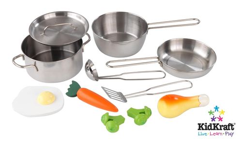 Metal Accessories Set in Silver - KidKraft Furniture - 63186