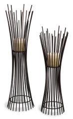 Metal Candleholder Duo (Set of 2) - IMAX - 10657-2