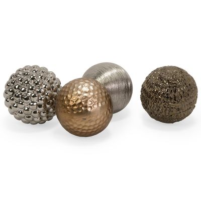Metallic Finished Orbs (Set of 4) - IMAX - 1589-4